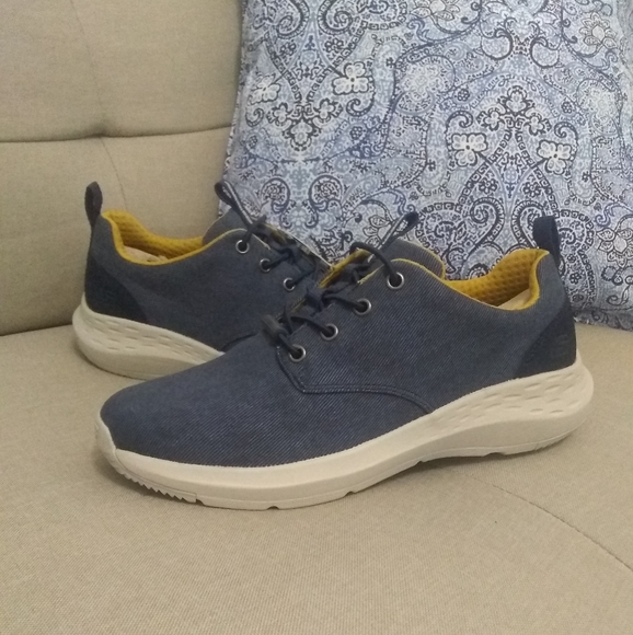 Skechers Other - Skechers Parson Canvas slip-on Oxford shoes blue NWT